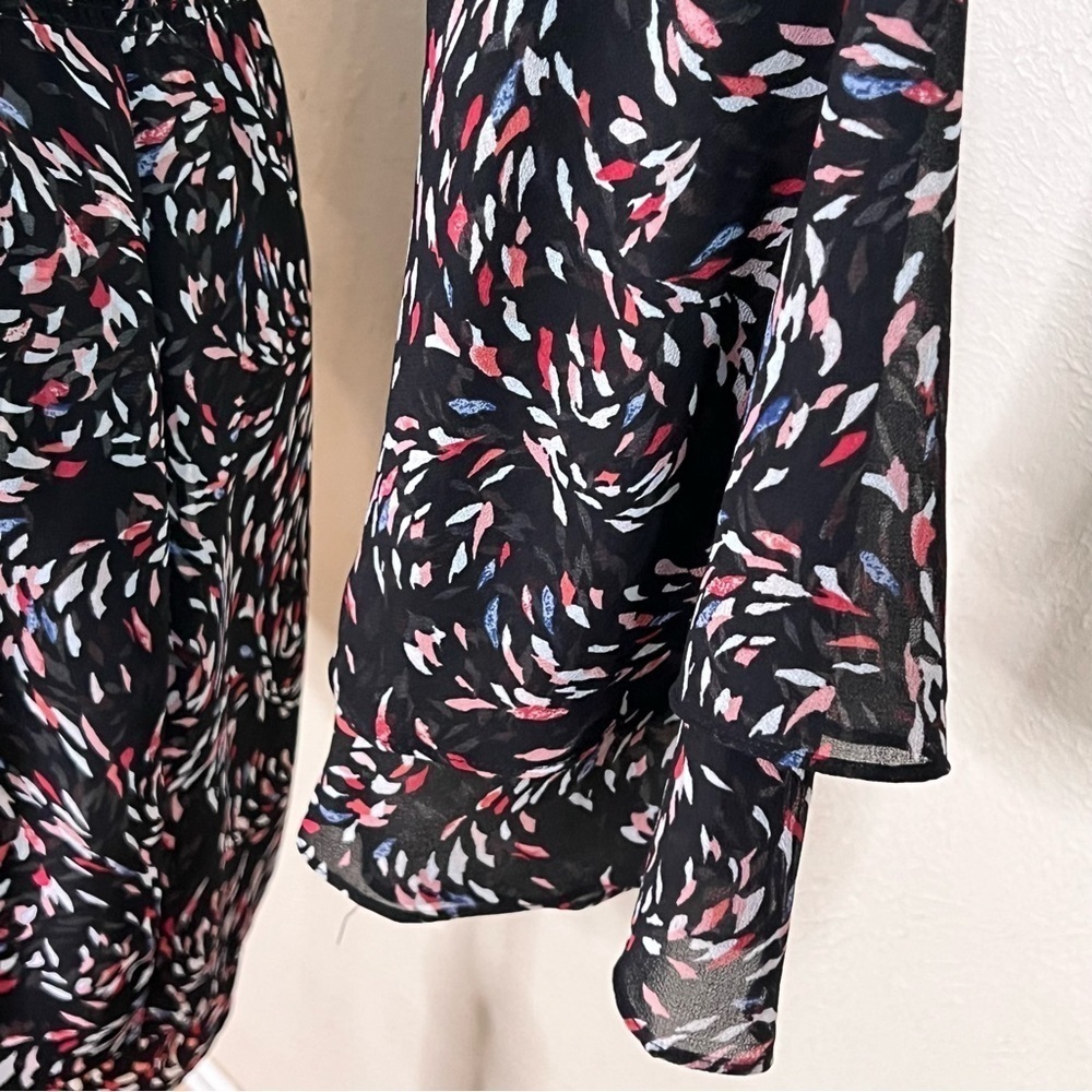 WHBM black scattered print mini dress - Picture 4 of 10
